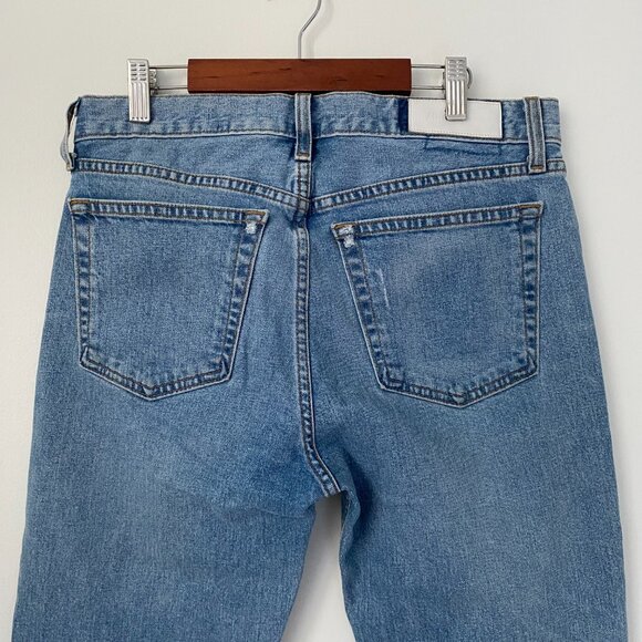 Re/Done Originals Straight Skinny Jeans Light Wash - Picture 12 of 16